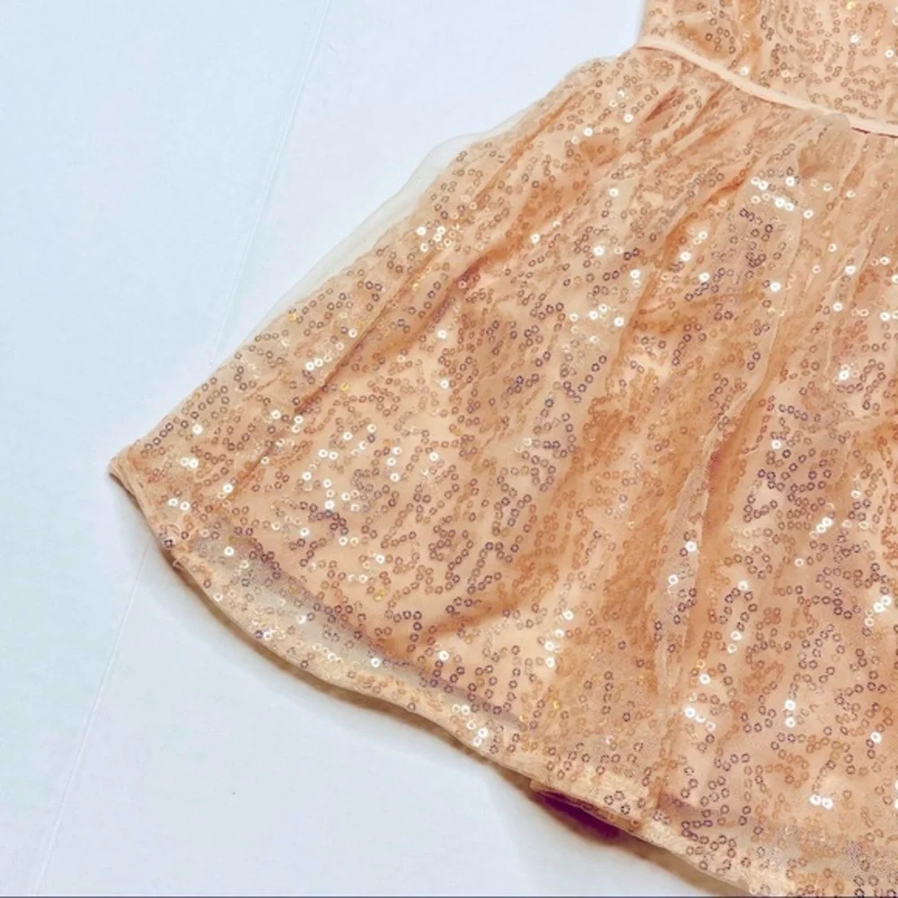 Carter’s Ballerina Pink Rose Gold Sequin Dress